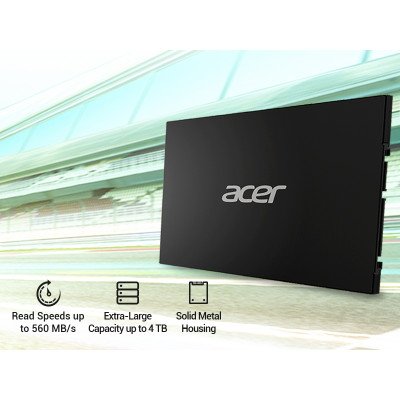 Ổ cứng SSD Acer RE100 2.5 inch SATA 3 tốc độ đọc 560MB/s 128GB/256GB/512GB/1TB/4TB - Hàng chính hãng bảo hành 5 năm