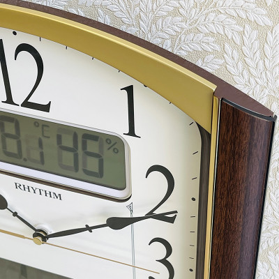 Đồng hồ treo tường hiệu RHYTHM - JAPAN  CFG708NR06 (Kích thước 30.0 x 35.5 x 5.4cm)