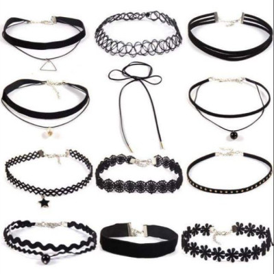 Combo 5  Cái Vòng Cổ Choker Ren Phong Cách Hàn Quốc Thời Trang Cho Nữ