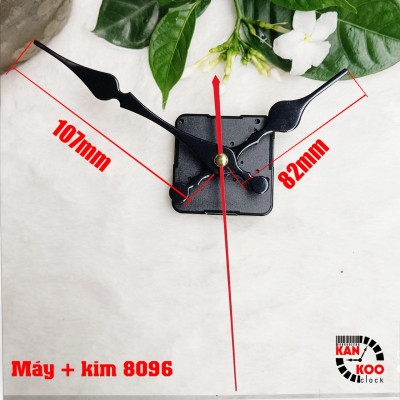 Máy đồng hồ treo tường kim trôi XỊN hiệu Power trục đồng dài 9mm bảo hành 3 năm