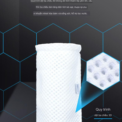 Túi Lọc Bể Cá 2 Lớp Cao Cấp Loại Bỏ Cặn Bẩn, Chống Tràn