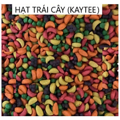 hạt trái cây kaytee Thái dùng làm thức ăn nhiều dinh dưỡng cho mọi dòng vẹt