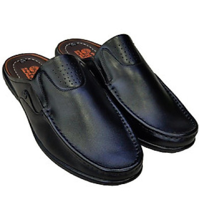 Dép Bít Mũi Nam Da Bò Thật TiTi ĐÔ Cao Cấp GSB2071d