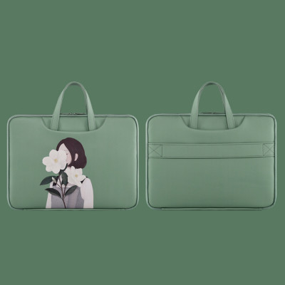 Túi xách da chống sốc laptop máy tính surface, túi công sở nữ cặp đựng laptop cute dễ thương