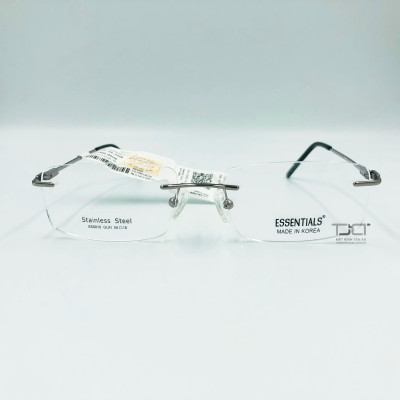 Gọng kính Nam Nữ, khoan ốc, không gọng, hàng chính hãng hàn quốc Essentials E50010