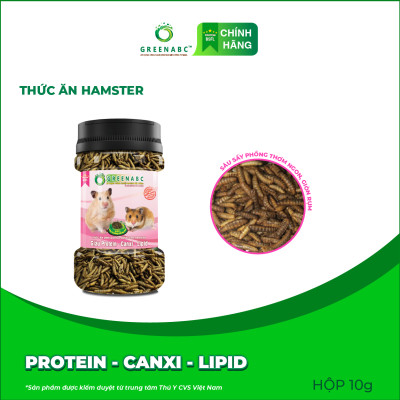 Thức ăn Hamster GREENABC – Bổ sung Protein - Canxi - Lipid giúp Hamster ăn ngon, giảm căng thẳng, long mượt, tăng đề kháng - Hộp 10g và 480g