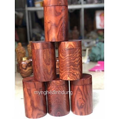 Hộp đựng trà ( chè ) bằng gỗ trắc kt cao 20×11cm 