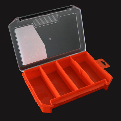 Hộp nhựa lưu trữ phụ kiện đi câu, mồi câu cá có chia thành từng khay có thể tháo rời