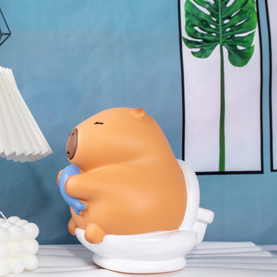 Ống Tiết Kiệm Chuột Lang Nước CAPYBARA Ống Heo Đựng Tiền Trang Trí_ Hàng chính hãng