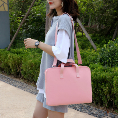 Túi xách chống sốc cho máy tính, macbook, laptop chống nước, siêu nhiều ngăn màu tím - HỒNG - 14 INCH