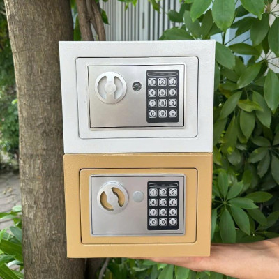 Két sắt mini mã khoá điện tử có khe , an toàn bảo mật cao có vít treo tường - giao mầu ngẫu nhiên