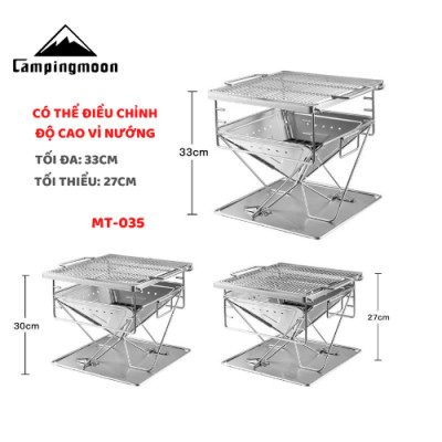 Bếp nướng than hoa gấp gọn 4-6 người Campingmoon MT-035