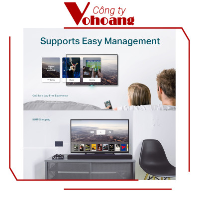 Bộ Chia Mạng 8 Cổng TP-Link TL-SG108E - Hàng chính hãng