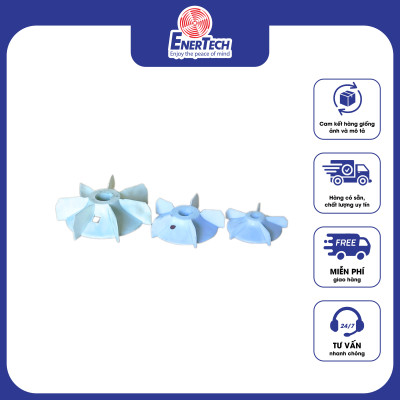 Cánh quạt nhựa Enertech cho motor công nghiệp framesize 56 - 112, 2P - 4P