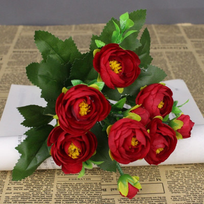 Bình hoa hồng tỉ muội cắm sẵn - Cây giả, hoa lụa trang trí nhà cửa