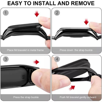 Miband 7 - Dây đeo Milanese thép lưới Xiaomi Mi band 7