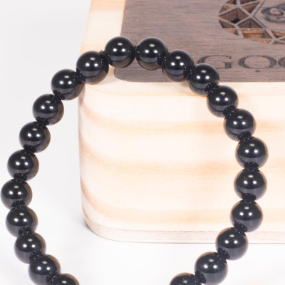Vòng tay phong thủy đá obsidian mệnh thủy , kim - Ngọc Quý Gemstones