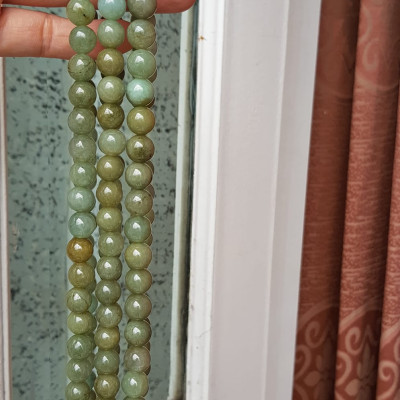 Vòng Chuỗi đeo Cổ Đá cẩm thạch tự nhiên hạt to size 9mm Màu xanh ngọc dầu bóng mượt đẹp nữ đeo cổ nhẹ nhàng mát của đá tự nhiên tâm bình yên Món quà tặng Mẹ và người thân và cho chính bản thân mình ý nghĩa ạ