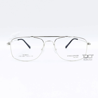 GỌNG KÍNH THỜI TRANG NAM, 2 CẦU KÍNH, HÀNG CHÍNH HÃNG CHALLENGER CM220017-C2