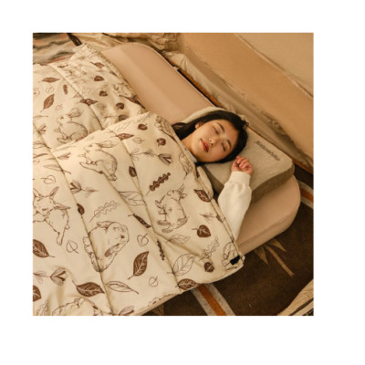 Túi ngủ cotton có mũ họa tiết thỏ con dễ thương NatureHike CNH22SD015