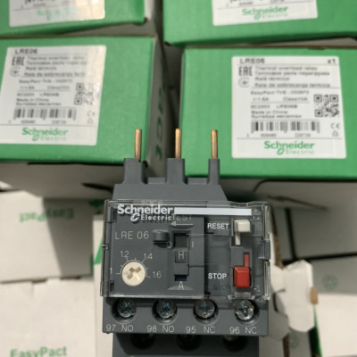 Rơ le nhiệt LRE06 Schneider bảo vệ quá tải dãi 1A đến 1.6A Chính hãng