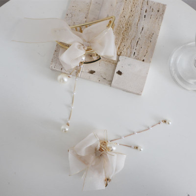 Kẹp càng cua ghim cặp tóc cặp tóc Hàn Quốc nơ nàng thơ