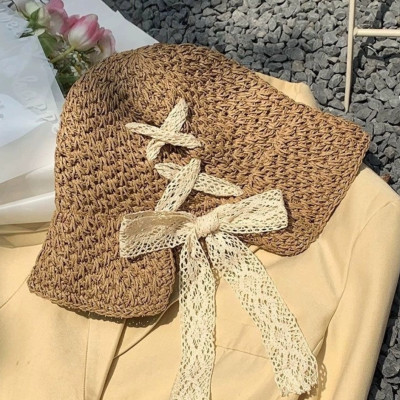 Nón mũ rộng vành đi biển du lịch dã ngoại dạo phố thời trang Hàn Quốc dona24100609