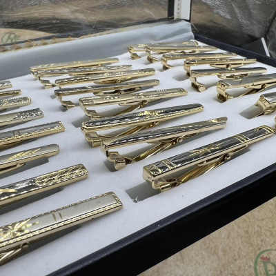 Kẹp Cà vạt nam kim loại khắc Laze 6cm Giangpkc _ Mẫu ngẫu nhiên