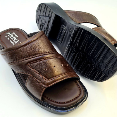 DÉP QUAI NGANG NAM DA BÒ DONAVY CAO CẤP MAY FULL QUAI VÀ ĐẾ RẤT CHẮC CHẮN BAO ĐI MƯA DTOMY