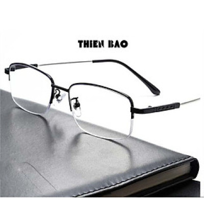 Kính lão thị, kính viễn thị Nam nữ KVM367 hàng đẹp xẻ cước chống as xanh Gọng TITANIUM càng dẻo chuẩn độ