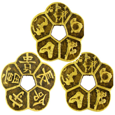 Đồng tiền hoa mai(Đồ đồng, phong thủy) - Phong Thủy Gia Đình - 206570 