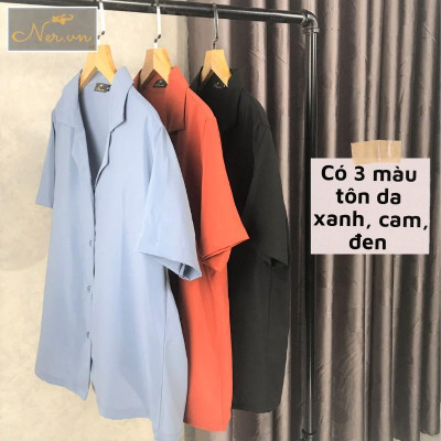 Áo sơ mi cổ vest quốc dân nhiều màu, chất lụa tơ hàn, phối chân váy, quần jeans ,quần tây, quần short siêu xinh–NER-N109