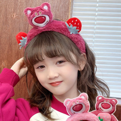 Set 2 cài tóc tai thỏ , gấu dâu phong cách Hàn Quốc phụ kiện tóc xinh xắn