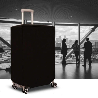 Áo Bọc Vali Trong Suốt, Màu Đen - Bao Trùm Vali Chống Trầy Xước Đủ Cỡ 20-22-24-26-28,29 inch