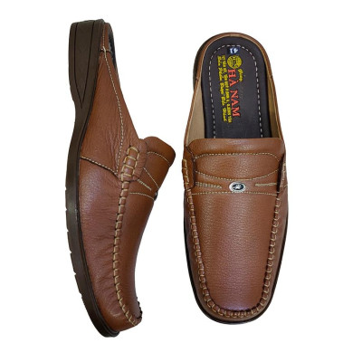 Dép Bít Mũi Nam HÀ NAM Da Bò Thật Cao Cấp GSB20132