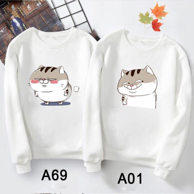 Áo đôi sweater cute - ÁO ĐÔI THU ĐÔNG MÈO BÉO AMI CỰC YÊU