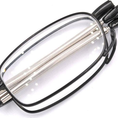 Kính lão gọng xếp màu đen tròng lão 4 độ_nam