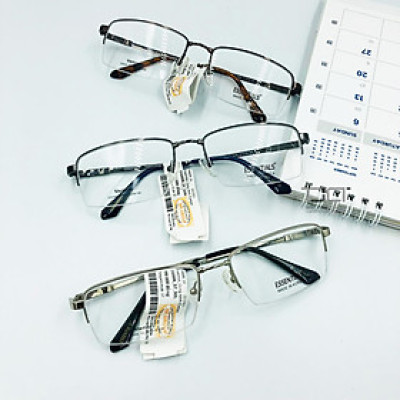 Gọng kính nam, titanium, dẽo, phom chữ nhật thời trang chính hãng Essentials E50006