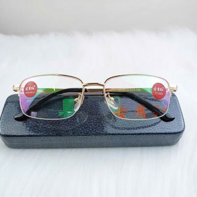 Kính lão hai tròng tròng trên 0 độ tròng dưới có độ đọc sách tặng hộp đựng cao cấp