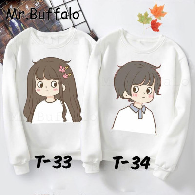 Áo đôi thu đông - sweater cặp nam nữ đáng yêu