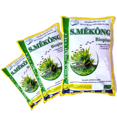 San Hô Vụn túi 1KG + Phân nền thủy sinh SMEKONG II 2KG giàu dinh dưỡng, trang trí bể cá, hồ cá