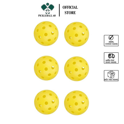 [Hoả tốc] Set 5 quả bóng luyện tập tiêu chuẩn thi đấu pickleball 40 lỗ mix chính hãng Pickleball68