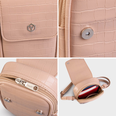 Túi Yuumy ( Thời trang nữ đi chơi sành điệu size 11 - Túi đeo chéo da Verein YN180 )