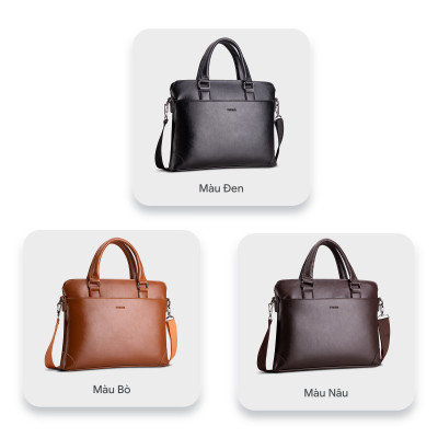 Cặp công sở Trita ( Thời trang nam phong cách đựng vừa laptop 14 inch - Cặp da TCA16 )