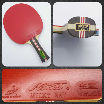 Vợt Bóng Bàn Dán Sẵn Cao Cấp Yinhe 03B Tặng Kèm Túi Vợt - Sử Dụng 2 Mặt Vợt Cao Cấp, Độ Nảy & Độ Xoáy Cực Tốt
