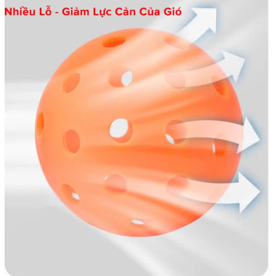 Bóng pickleball thi đấu tập luyện chuyên nghiệp ngoài trời 40 lỗ đủ màu chất lượng quốc tế - Chính hãng dododios, Banh Pickleball