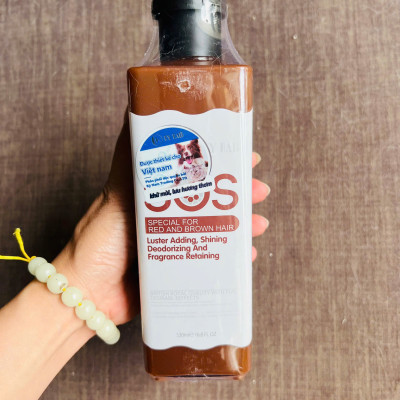 SỮA TẮM SOS DÀNH RIÊNG CHO ĐỘNG VẬT CÓ LÔNG MÀU NÂU VÀ ĐỎ 530ML CHO THÚ CƯNG CHÓ MÈO