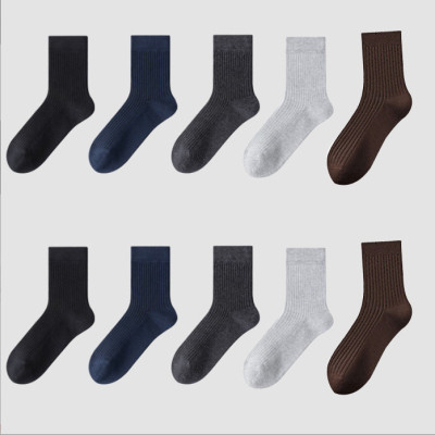 Combo 5 đôi Tất nam gân cao cổ khử mùi kháng khuẩn chống hôi chân