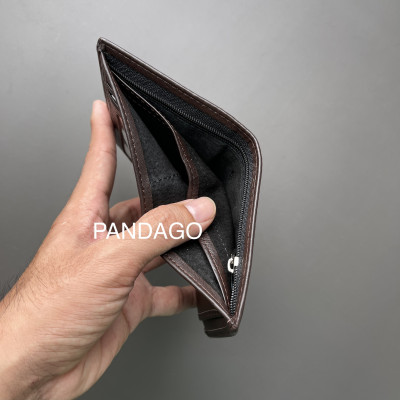 Ví cầm tay gập đôi da thật cao cấp hàng đẹp thời trang PANDAGO Serena 03 dáng đứng