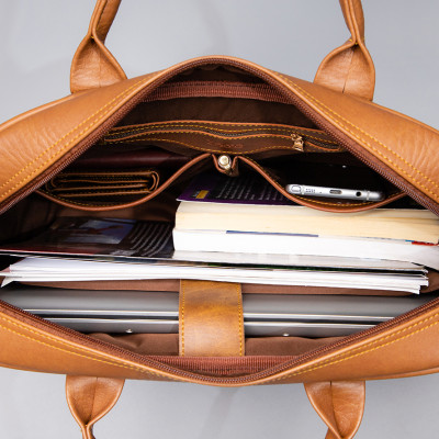 Cặp công sở Trita ( Thời trang nam cao cấp đựng vừa laptop 14.6 inch - Cặp da TCA2 )